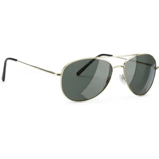 Pilotenbrille JOHN DEVIN, Damen, gold (goldfarben), klassisch, Brillen, Pilotensonnebrille mit UV Schutz, Herrenbrille