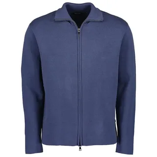 Blue Seven Strickjacke 376510 Herren Jacke Unifarben mit Stehkragen und Reißverschluss blau XXL (56)