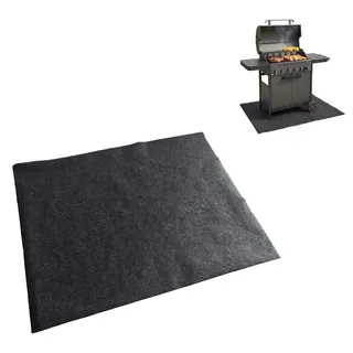 Amig - Schutzmatte für Grill BBQ - Fleckenabweisend, Wasserdicht und rutschfest - Bodenschutz vor Fett, Öl und Funken - 100 x 120 cm - Polyester-...