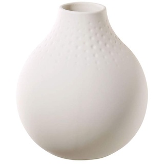 Villeroy und Boch Collier Blanc Vase Perle No. 3, 11 x 11 x 12 cm, Premium Porzellan, Weiß, Klein