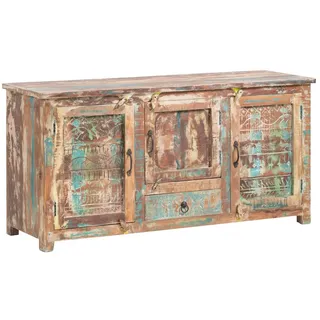 massivum Waschtisch Blue Lagoon Massivholz (1-St) bunt