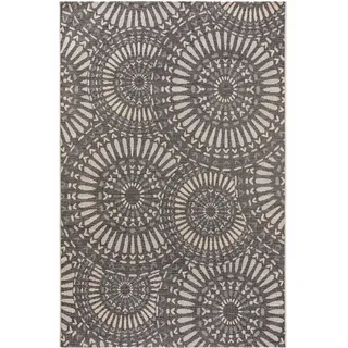 benuta Nest In- & Outdoor-Teppich River Blau 133x190 cm - Teppich für Balkon, Terrasse & Garten