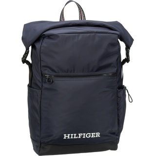Tommy Hilfiger Hilfiger Rolltop Backpack  in Space Blue (12.5 Liter), Rolltop Rucksack
