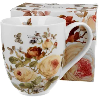 Duo Flowers Classic XXL Becher 1000 ml ZAHRA New Bone China Porzellan