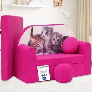 millybo Kindersofa Kinder Couch mit Schlaffunktion ausklappbar 3in1 Kinder Sofa Spielsofa mit Bettfunktion Mädchen Jungen Sitzsack Minisofa Schlafsofa Kinderzimmer Schlafsessel (H6)