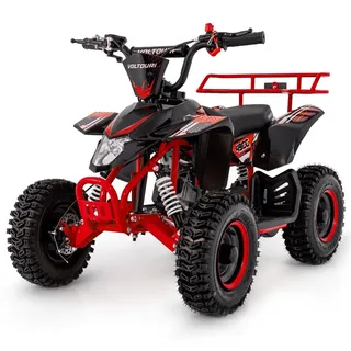 thunder® VOLTOURI Mini Quad ATV49-RED-6 49cc Kinderquad Benzin Quad Offroad 6” Rot bis 37 km/h