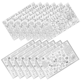 SHOWERORO 12-teiliges -tischset Aus Papier Zum Ausmalen Tischset Für Kinder 2 Designs