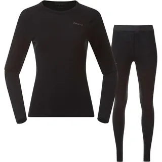 Bergans Allround Merino Baselayer Set Damen Schwarz L