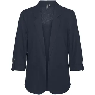 VERO MODA Damen Blazer VMJesmilo Sakko mit Dreiviertel-Ärmeln 10279700 Navy Blazer M - M