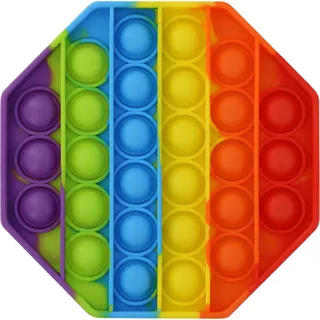 Avizar Pop it Silikon Stress Relief Kinderspielzeug, Ökologisches Material – Regenbogen, Weiteres Smartphone Zubehör