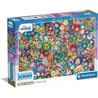 CLEMENTONI Puzzle 1000 Teile Disney Collection Impossible Compact