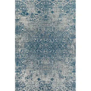 Musterring Vintage Webteppich 80 x 150 cm Blau