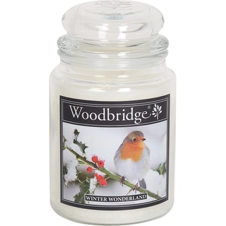Woodbridge Duftkerze "Winter Wonderland" in Weiß - 565 g