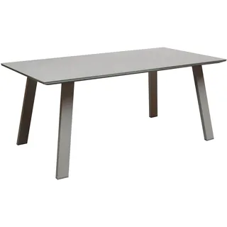 LC Garden Sunrest Gartentisch 180 x 90 x 75 cm grau/schwarz/silber