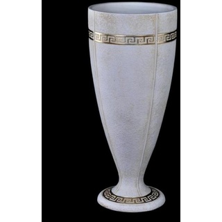 JVmoebel Skulptur XXL Big Vase Design Medusa Antik Stil Blumen Vasen Raum Deko 65cm weiß