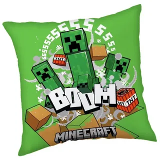 Minecraft Creeper Boom Dekokissen 40 x 40 cm Grün
