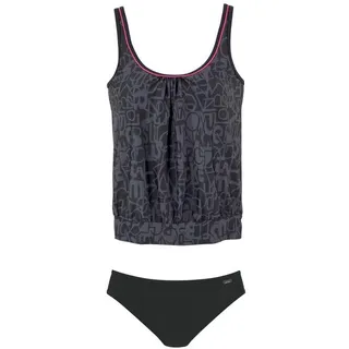 VENICE BEACH Tankini Damen Schwarz/Grau 40