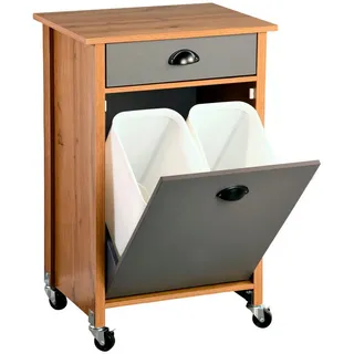 KESPER Küchenwagen inkl. Abfalleimer, oak,