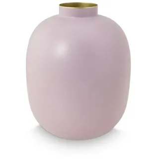 PiP Studio Dekovase Home Deco Metal Vase lila matt 32cm (Vasen), Vase Metal Matt Lilac 32cm bunt|lila