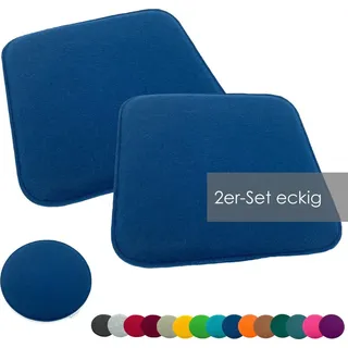 heimtexland Sitzkissen 35 x 35 cm blau 2 St.
