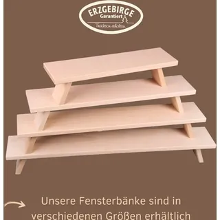 Weigla Schwibbogen-Fensterbank Weihnachtsdeko, Made in Germany, aus Buchenholz, buche-hell, Höhe ca. 11 cm beige 60 cm x 11 cm x 13 cm