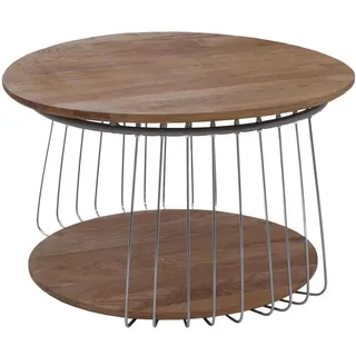 MCW Couchtisch rund Ø 70cm braun