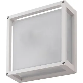 LUCANDE Aussenwandleuchte Aluminium 25 x 25 cm inkl. Sensor weiß