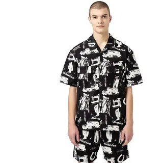 Dickies 100 All Over Print Kurzarmhemd - Black - M