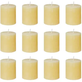 Butlers Stumpenkerze, Gelb, Paraffin, 8 cm, Dekoration, Kerzen & Zubehör, Stumpenkerzen