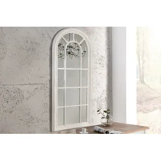 riess-ambiente Wandspiegel CASTILLO 140cm creme (Einzelartikel, 1-St), Wohnzimmer · halbrund · Holz · mit Rahmen · groß · Deko weiß