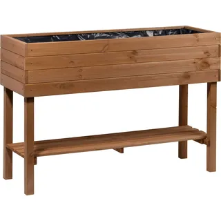 Dobar großes Hochbeet 117 x 40 x 80 cm Braun