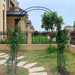 Metall Rosenbogen Torbogen Rankgitter Breite 120cm 140cm 160cm 180cm 200cm 240cm 280cm 300cm 350cm Großer Gartenbogen Für Kletterpflanzen, Freistehend Rosengestell Hochzeitsbogen ( Size : 180x220CM/5.