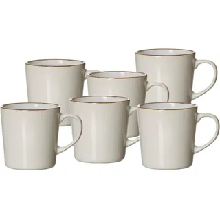 Ritzenhoff & Breker Kaffeebecher 0,4 l Weiß 6 St.