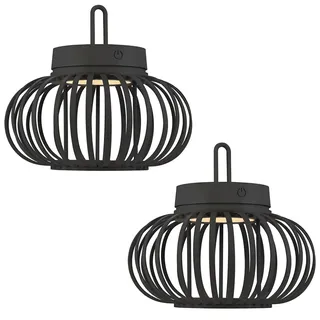 just light. Tischleuchte Schwarz 2 St.