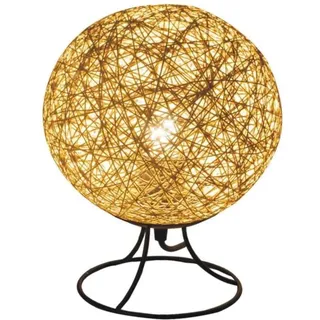 Fallfeste Nachttischlampe Aus Rattan – Usb-wiederaufladbare Led-akzentlampe, Einstellbare Helligkeit Fürs Schlafzimmer, Kabelloses Design Im Boho-stil, Lange Akkulaufzeit