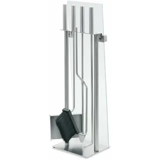 Blomus Kamingarnitur Chimo Kaminbesteck Edelstahl Matt / Glas 5-teilig 65130
