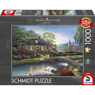 Schmidt Spiele 59775 Thomas Kinkade, Stoney Creek Cottage 1000 Teile