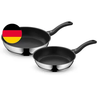 WMF Devil Pfannenset Induktion 2-Teilig – Bratpfannen 24, 28 Cm – Edelstahl Crom