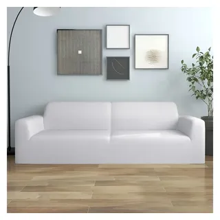 furnicato Sofahusse Dehnbare Weiß für 3-Sitzer 190-230 cm Breite weiß 230 cm x 230 cm
