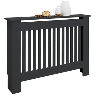 ML-Design Heizkörperverkleidung Landhausstil 112x19x82 cm Anthrazit