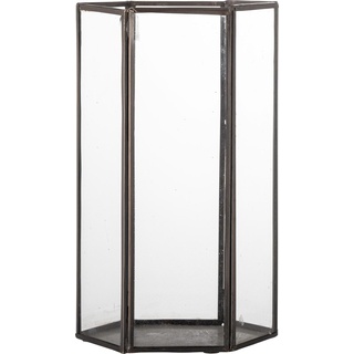 Bloomingville, Laterne, Acentia Lantern, Copper, Glass (15 x 15 x 26 cm, 1 x)