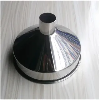 HOMEXO Verdickter Trichter aus Edelstahl 304, Industrietrichter mit großem Durchmesser, 25 cm, Ölaustritt, Filtersieb, übergroßer Haushaltstrichter 1St (Color : A)