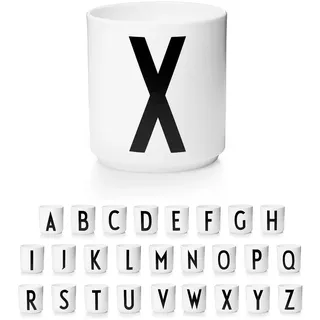 Design Letters Tasse Personalisiert A-Z | Weiße Tassen | Kaffeetassen Buchstaben | Kaffeebecher Porzellan | Personalisierte Tasse Weiß, Personalisierte Geschenke | Dekorativ Tasse mit Initialen 250 Ml