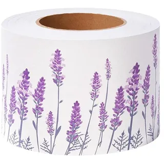 Dostear TapetenbordüRe Selbstklebende BordüRe Wand Wohnzimmer Tapeten Fliesenaufkleber Bad Dekoband Selbstklebend Lila Lavendel 10 X 500cm