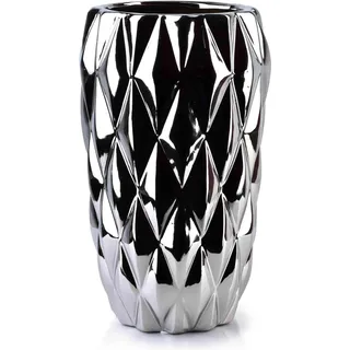 Mondex, Vase, BASILE Silber WAZON 13xh24,5cm (1 x, 0 l)