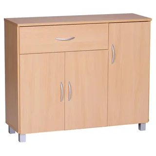 Wohnling Sideboard 90 x 75 x 30 cm buche nachbildung