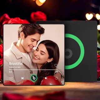 Kühlschrankmagnet mit Musik Spotify Fotomagnete Personalisiert Musik Kühlschrankmagnete Selbst Gestalten Personalisierte Fotogeschenke für Männer Freunde Musikgeschenke für Valentinstag Geburtstag