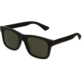 Gucci GG0008S Herren-Sonnenbrille Vollrand Eckig Kunststoff-Gestell, schwarz