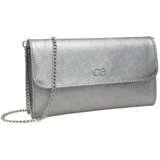 COLLEZIONE ALESSANDRO Eleganz Clutch Leder Silber