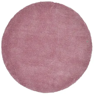 Tom Tailor Shaggy Teppich Cozy Hochflorteppich Ø 140 cm Rosa